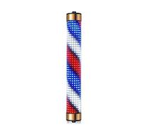 SBRSRPOE Outdoor Led Barbers Pole Light Outdoor Barber Pole Rotating Light Barbershop Hair Salon Hairdressing Sign Wall Mount Illuminated Stripes Rotating Illuminating Salon Shop Sign For Hair Salon