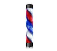 SBRSRPOE Outdoor Led Barbers Pole Light Outdoor Barber Pole Rotating Light Barbershop Hair Salon Hairdressing Sign Wall Mount Illuminated Stripes Rotating Illuminating Salon Shop Sign For Hair Salon
