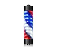 SBRSRPOE Outdoor Led Barbers Pole Light Outdoor Barber Pole Rotating Light Barbershop Hair Salon Hairdressing Sign Wall Mount Illuminated Stripes Rotating Illuminating Salon Shop Sign For Hair Salon