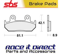 Sbs P593-dcc Brake Pads Golden
