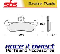 SBS 608RSI BRAKE PADS SINTER RACING