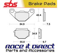 Sbs P684-hf Brake Pads Yellow
