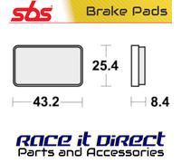 SBS 827ATS BRAKE PADS SINTER