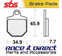 Sbs RST Brake Pads For Hm Moto CRM-F 500 X KTM SMR 450 2006-2013 843RST