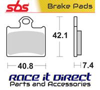 Sbs P872-rq Brake Pads Golden