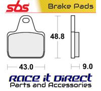 Sbs Dual Dynamic Racing Concept 887ds-1 Sintered Brake Pads Golden