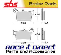 Sbs P998-hf Sintered Brake Pads Clear
