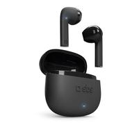 sbs Auricolari TWS ONE COLOUR con custodia di ricarica, controlli touch e microfono integrato, assistente vocale, fino a 3 ore di ascolto, cavo di ricarica USB-C incluso, nero