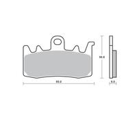 SBS BRAKE PADS KH630 STREET EXCEL SINTER GOLD COLOUR FITS FOR: HARLEY DAVIDSON 9