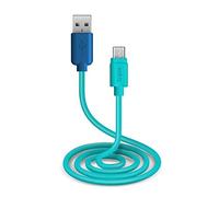 SBS Cavo per Ricarica e Trasferimento Dati con Connettori Usb 2.0 e Micro Usb, Lunghezza 1 Metro, Blu