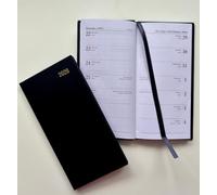 SBS CONSUMABLES 2026 Slim Diary Two Weeks to View Planner with Hard Cover | Black