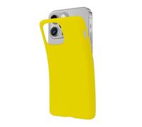 SBS Cover per iPhone 13 Pro Max Giallo Pantone 395 C, Custodia Morbida e Flessibile Antigraffio, Cover Sottile e Comoda da Tenere in Tasca, Custodia Compatibile con Ricarica Wireless