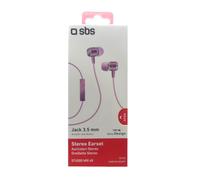 SBS In-Ear Headphones Metal Gold Cable Acceptance Button Regulation Button Jack