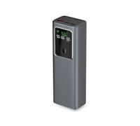 SBS LCD PowerBank 100W, 20000mAh, Power Delivery (PD 3.0 PPS), AFC, Power Bank with Fast Charging, Advanced LCD Display, USB-C, USB-A, Portable Travel Charger, Compact Design, Grey