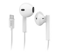 SBS Studio Mix 65C Wired In-Ear Headphones For Music And Calls USB Type-C White