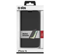 SBS TEWALIP1661K mobile phone case 15.5 cm (6.1") Wallet case Black