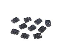Sbshiouu 10 Pcs/Lot Shoelace Buckle Clip Stopper Rope Clip Clamp Cord Cable Strong Boot Laces