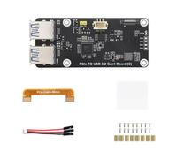 Sbshiouu 4 Port PCIe To USB 3.2 Adapter Expansion Board Fast Speed 5Gbps Transfer Drivefree Fast File Transfer Board