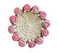 Sbshiouu Crochet Kits Flower Coasters Rose Bouquet Starter for Crafting Flower Rose Bouquet Starter for Woman