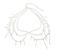 Sbshiouu Elegant MultiLayer Pearls Fringe Waist Chain Belt Belly Chain Waist Decors for Women Party Body Jewelry Waist