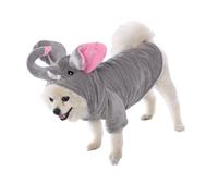 Sbshiouu Elephant Costume for Dog Soft Outfit Perfect for Halloween Hoodies Sweatshirt Comfortable Easy