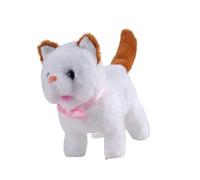 Sbshiouu Furry Plush Cats Electronic Pet with Moving, Brown | Soft Furry Plush Body with Realistic Sounds and for Toddler Comfort and Bedtime Soothing