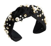 Sbshiouu Jeweled Headbands Ruched Costume Blingbling Hairband Party Karaoke Punk Photo Props Party Wide Hair Hoop Nightclub Nonslip Fabric Headbands With Pearls