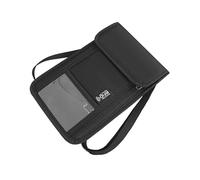 [Sbshiouu] Travel Neck Wallet Neck Pouch with RFID Simple Design for Men Travel and Documents for Easy Travel, Black