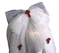 [Sbshiouu] Trendy Punk Mesh Veil Hair Hoop for Theme Party and Everyday Wear for Personalism Fashion Lover Party