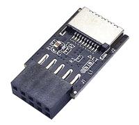 Sbshiouu USB 2.0 Motherboard Adapter 9pin USB C Front Panel Header Converter For Computers Tablets USB Type C Front Panel Accessory