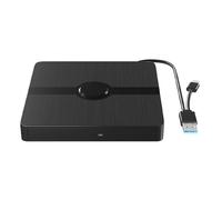 Sbshiouu USB3.0 And USB C 2 Interfaces Portable DVDs Burners Drives Fast Speed Data Transfer External Optical Drives For Desktop Office And Home Use