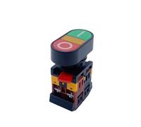 SBSSYVLMV 22mm Push Button Switch 220V APBB-22N Momentary Reset Two Positions(380V)