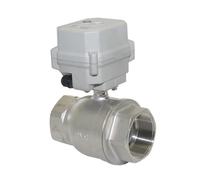SBSSYVLMV DN50 Electric Regulating Valve 4-20mA or 0-10V Control 2 Inch Modulating 15NmDrive ISO5211 for 9mm or 11mm Stem(0-10V-0 TO 5V)