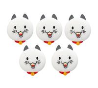 SBSSYVLMV Door Wedge Stoppe, Stops, Stoppers,Silicone Stop Wall Protector Self-Adhesive Handle Bumper for Silent and Shock Absorption, Cute Animal Shape-Deer||5 PCS(White Cat)