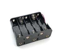SBTRKT 10 AA 2A Battery 15V Clip Holder Box Case Storage With Wire Leads Black