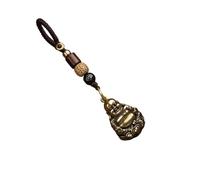 SBTRKT Vintage Copper Laughing Maitreya Buddha Key Chain Lanyard Pendant Jewelry Accessory Metal Brass Car Keyring Lucky Rope Keychains (Color : Buddha No Rope)
