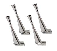 SBTXHJWCGLD 4pcs Furniture Legs Metal Table Legs Furniture Feet Kitchen Feet Replacement Furniture Risers Legs Couch Legs Sofa Desk Legs Bed Cabinets Risers(silver17cm)
