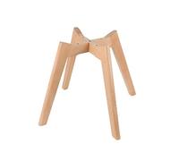 SBTXHJWCGLD Beech Wood Furniture Legs, Round, Natural Wood, Mid-Century Modern Style, 1 Pair, Suitable for Sectionals, Armchairs, Benches, Stools, Flower Pot Stands, Office Furniture