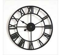 SBTXHJWCGLD Large Outdoor Garden Wall Clock New Big Roman Numerals Giant Open Face Metal copper-20 inch/50cm, Copper, 60CM
