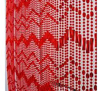 SBTXHJWCGLD Red Beaded Curtain Plastic Hanging Strings Door Curtain Door Opening Room Decoration Panel Divider Screen Entrance Door Opening Balcony, Customizable-80x180cm-53 strands