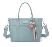 Sbuxhrkid Large Capacity Fashionable Crossbody Bag Waterproof Commuter Tote Shoulder Bag Ideal for Moms Stylish Work Bag for Daily Travel and Office Use (sea blue)