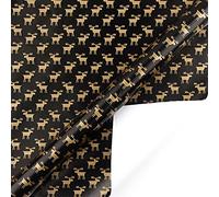 Sbyhbhyds Christmas Wrapping Paper, 50x70cm New Year Gift Wrapping Kraft Paper,Funny Xmas Tree,Santas, Reindeer Classic Snowman Party Present Wrapping Roll,Traditional Holiday Decorations