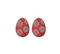 Sbyhbhyds Easter Egg Plastic Ear Studs Resurrected Rabbit Earrings Stainless Steel Ear Pins Resin Ear Clips Earrings Studs (I, One Size)