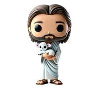 Sbyhbhyds Easter Tall Jesus Cross Figure,4Inch Jesus Ornament Church Decoration,Vinyl Figurine Christian Gift for Home Office,Movies Fans Collectors Display Model,Collectable Decorative Figurines (B)