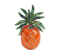 Sbyhbhyds Fruit Pineapple Brooch Sweet Fruit Accessories Simple Style Earrings Jewelry Gifts Sweater for Cardigans (Orange, One Size)