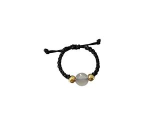 Sbyhbhyds Red Bead Braided Ring Design Style Ethnic Style Tail Ring Women's Jewelry Beach Summer Braided String Rings Jewelry for Women Girls Mens Rings Pack (B, One Size)