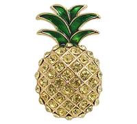 Sbyhbhyds Shirt Fresh Pins Accessories Elegant Corsage Pineapple Brooch Sweet Exquisite Small Childish Brooch Fashion Small Fresh Personality Hundred Temperament Lapel Bulk (Yellow, One Size)
