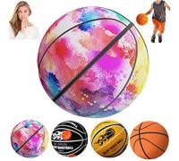 Sbyhbhyds Silent Basketball,2025 Upgrade Kids Dribbling Indoor,Foam Training Lightweight Ball for Teen Child Boy Girls Park Backyard Pool Play Games,Durable No Noise Lightweight Basketballs (A, 21CM)