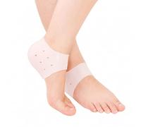 Sbyhbhyds Silicone Heel Sleeves Protectors, Gel Heel Cups for Heel Pains,Heel Pads Cushion, Heal Dry Cracked Heels, Achilles Tendinitis, Breathable Heel Socks Cups for Men & Women,Universal Size