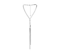 Sbyhbhyds Simple Long Bone Chain Neck Chain Cool Design Chain Tassel Necklace Creative Personality Necklace for Birthday Gift Long Costume Necklaces for Women (A, One Size)